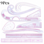 9tk &otilde;mblemine Prantsuse k&otilde;verjoonlaud M&otilde;&otilde;dud riietus r&auml;tsep joonistusmall K&auml;sit&ouml;&ouml;t&ouml;&ouml;riistade komplekt costura &otilde;mblusmasina tarvikud 9Pcs