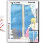 Teemantmaal Sailor Moon Teemantmosaiik Craft Teemanttikandid Full Round 20X30CM