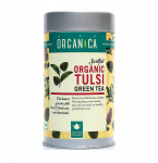 Roheline tee Tulsiga (100 g), Orgaaniline Tulsi roheline tee, Organica