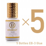 5 pudelit EONBEAUT liim ripsmete pikendamiseks originaal EB-3 0,5 sekundit