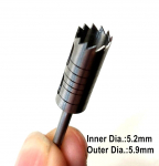 Hambaimplant Terphine Bur koepunch roostevabast terasest l&otilde;ikekettad istutust&ouml;&ouml;riistad hambaarsti t&ouml;&ouml;riistad 1 piece 5.2mm-5.9mm