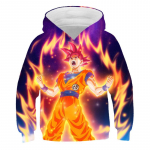 Mood vabaaja Anime Multifilmid Goku kapuutsid 3D prinditud laste kampsunid poisid t&uuml;drukud, lapsed lahedad t&auml;navar&otilde;ivad, pulloverid 150