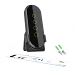 Tuya Wifi Zigbee intelligentne juhtmevaba stseen puutel&uuml;liti koduvalgustuse kaugjuhtimispult 2.5D must