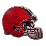 Les Tr&eacute;sors De Lily [R7016] - Retro metallist tahvel  American Football Helmet  punane hall - 40x30 cm punane