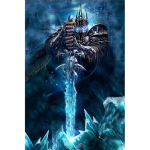 World Of Warcrafti m&auml;nguplakat, DIY 5D teemantmaalimise komplekt t&auml;is&uuml;mmarguse teemantmosaiigiga tikandiga ristpistes lapse kingitus Full Round 60x90CM