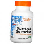 Kvertsetiin ja bromelaiin, Quercetin Bromelain, Doctor's Best 180 k&ouml;&ouml;giviljakapslit (70327019) 180vcaps