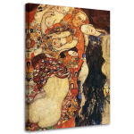 Feeby l&otilde;uenditr&uuml;kk, pruut ja peigmees &ndash; g. Klimti paljundamine 40x60 pruun