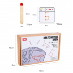 Match Pusle Game Puidust m&auml;nguasi DIY Matemaatiline geomeetria lauam&auml;ng M&otilde;tlemine Sobivus Loogika Treening Laste &Otilde;ppem&auml;nguasjad 1set