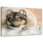 L&otilde;uenditr&uuml;kk Wolf Animal Nature Beež 60x40 beež