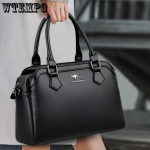 Mitme taskuga k&auml;ekott Rahakotid Ehtsast veisenahast &otilde;lakott Luksuslik disainer Crossbody Messenger Sac Elegantne naistek&auml;ekott must
