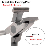 Hambaravi Ortodontiline traat Astmemoodustang Hambaarsti labori laboriinstrumentide t&ouml;&ouml;riist Traadi painutamine painutustang hambaarsti t&ouml;&ouml;riistad 1 piece 0.75mm gray