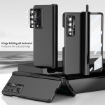 Moodne tugev kaitseklaasist kile&uuml;mbris Samsung Galaxy Z Fold 4 5g Fold4 Fold3 Fold 3 S pliiatsihoidja p&otilde;rutuskindel kate for Samsung Z Fold 3 roosa