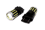 2 tk LED pirn 3157, P27/7W 12-24V CANBUS 1500lm valge objektiiviga