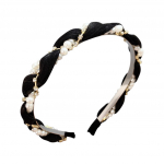 [brisand] Moodne lai teemantp&auml;rliga juuksepael Naiste juuksepea, t&uuml;drukute juuksepael One Size must