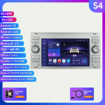 Autoraadio Hizpo 2din 7''Android AutoRadio GPS for Ford Mondeo S-max Focus C-MAX Galaxy Fiesta Transit Fusion Connect Kuga Multimedia Navi Carplay Auto S4 8Core 4G 32G S h&otilde;be