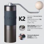 Kingrinder K2/K6 420 roostevabast terasest 48 mm roostevabast terasest titaanist puus&uuml;damik kaasaskantav k&auml;sitsi reguleeritav kohviveski K2