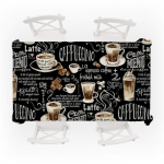 Retro kohvimustriline laudlina Veekindel s&ouml;&ouml;gilaud Pulmapidu Ristk&uuml;likukujuline laudlina Kodutekstiil K&ouml;&ouml;gikaunistus 140x240cm55x94inch