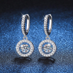 Smart S925 Sterling h&otilde;be k&otilde;rvar&otilde;ngad Moissanite 50 Points Moissanite k&otilde;rvar&otilde;ngad tehase otsem&uuml;&uuml;k