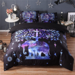 3D Elevandi teema Kodu voodipesukomplekt Loomade printimisega tekikate, padjap&uuml;&uuml;r, 2/3 osa, &uuml;he-/kahekordne tekikott AU eriti suur dekoratiivne tekikott Baby 100x135cm