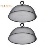 2 tk toidukaitse peenest v&otilde;rgust tolmukindel metallist kauakestev laud v&auml;lipikniku toidu vihmavarju kate V&otilde;rk k&ouml;&ouml;gitarvikud must