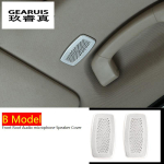 Car Styling Front Reading Lamp speaker Decoration Trim For BMW 7 Series F01 F02 2009-2015 Interior Roof Light Auto Cover B Model Silver gray