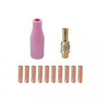 12 tk 15AK keraamiline otsik Keevitusp&otilde;leti kulumaterjalid Kontaktotsikud Otsahoidja MIG MAG 0.8mm