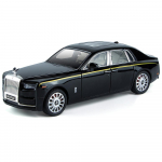 1/20 skaalaga fantoommudelauto, tsingisulamist tagasit&otilde;mmatav m&auml;nguauto, metallist survevaluga mudelauto koos heli ja valgusega lastele, poisile t&uuml;drukule kingitus 1/20-27.5x9x7.5cm must