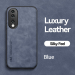 KEYSION Luksuslik nahast &uuml;mbris HONOR 90 5G 70 Lite 50 pehme silikoon+arvuti p&otilde;rutuskindel telefoni kate Huawei Honor 50 70 Lite 90 5G jaoks for Honor 90 sinine