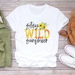 (Aasia suurus)Naiste prinditud daam akvarell Sweet 90ndate armas naiste triiks&auml;rk Moodne T-s&auml;rk Riietus vabaaja l&uuml;hikeste varrukatega graafiline T-s&auml;rk S