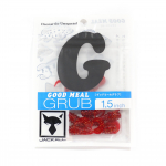 Jackall Soft Lure Good Meal Grub 1,5 tolli punane kuldhelves (4747)