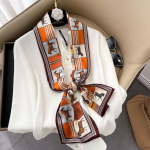 Kvaliteetsed luksuslikud siidist sallid peapael Sallid kaelasall naistele kett siidist sall naiste dekoratiivne sall 150-17cm