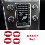 VOLVO S60 V60 XC60 S60 V40 Nupu r&otilde;ngad Auto kliimaseade P&ouml;&ouml;rdnupp soojuse reguleerimise helitugevuse l&uuml;liti Dekoratsioon Punane Sinine Model A red
