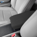 Must mikronahast autotarvikud keskkonsooli k&auml;etoe karbi katte trimm Honda Civicu 8. gener. 2006 2007 2008 2009 2010 jaoks