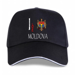 Uus 2023. aasta kuum m&uuml;&uuml;k 100% puuvillane MOLDOVA I Love Culture Flag pesapallim&uuml;ts