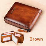 Ehtsast nahast rahakott meestele RFID-d blokeerivad kahekordse lukuga rahakotid pealmise kihiga veisenahast mitme funktsiooniga ID krediitkaardihoidja m&uuml;ndikott