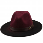 Lihtne naiste meeste villane vintage Trilby vilt Fedora m&uuml;ts laia &auml;&auml;rega Gentleman elegantse gradientv&auml;rviga naiste talvejazzi m&uuml;tside jaoks