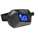 LED Knight Pack mootorrattaga s&otilde;itmiseks helendav &uuml;he &otilde;la ristkorpusega k&otilde;vakestas kott must