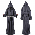 V&otilde;luri kost&uuml;&uuml;m Cosplay keskaegne munk vend r&uuml;&uuml; preestri kost&uuml;&uuml;m iidne riietus kristlik &uuml;likond XXL hall