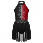 Lastele T&uuml;drukutele Balleti trikoo Tutu tantsukleit varrukateta kivist l&uuml;&uuml;riline tantsukleit Baleriini v&otilde;imlemistrikood lavakost&uuml;&uuml;m 11-12 Years