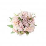 1 Kimp P&otilde;hjamaade kunstlik roosi siidist riidest lilled, mis hoiavad pulma kodukaunistust roosa