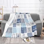 Elu on parem j&auml;rve &auml;&auml;res Patchwork Ankur Tekid Flanell K&otilde;ik hooajad Mereteemaline Pehme Visketekk Kodu Auto jaoks Tekk 75x100cm 30x40in