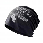Pehme puuvillane kottis nokam&uuml;ts meestele, naistele, s&uuml;gisene kevadine slouchy koljum&uuml;tsike moekirjade printimine hip-hop soojad kapotiga m&uuml;tsid Unisex 54-60cm must