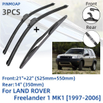 LAND ROVER Freelander 1 MK1 1997-2006 jaoks Eesmised tagumised klaasipuhasti terad Harjad L&otilde;ikeritarvikud J Konks 2001 2002 2003 2004 2005 2006