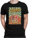 Retro Cinema Fun Kino Movie Popcorn Theater 3D Movie Unisex T-s&auml;rk S