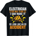 Elektrik Cool Electrical Lineman Quote Tee Unisex T-s&auml;rk S
