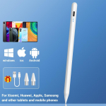 Universaalne pliiatsipliiats Androidi IOS-ile Windowsi tahvelarvuti mobiilseadmele iPadile Apple Pencil 1 2 Samsung Huawei telefonile Xiaomi mahtuvuslik pliiats valge