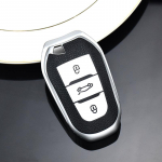 Nahast TPU auto kaugjuhtimispuldi v&otilde;tme&uuml;mbrise kate kotikest Peugeot 2008 3008 4008 5008 308 408 508 jaoks Citroen C3-XR C4 C4L C6 kaitsetarvikute jaoks Key Case punane