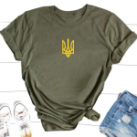 Ukraina T-s&auml;rk Naiste T-s&auml;rgid Unisex Ukraina T-s&auml;rk Ukraina Trident Armee Puuvillane L&uuml;hikeste varrukatega T-s&auml;rk Naiste Riided Top Unisex L