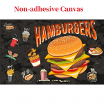 3D kunst multifilm Kiirtoit seinamaaling Plakat Graffiti Hamburger Restoran Kohvik Fototapeet Papel De Parede 3D 300cm (W) x 200cm (H)