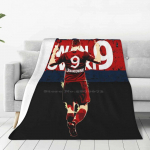 Robert Lewandowski _ M&auml;ngija Uus M&uuml;&uuml;k Kohandatud Tr&uuml;kiga Pehme Flanell-tekk Robert Lewandowski Poola 75x100cm (30x40inch)